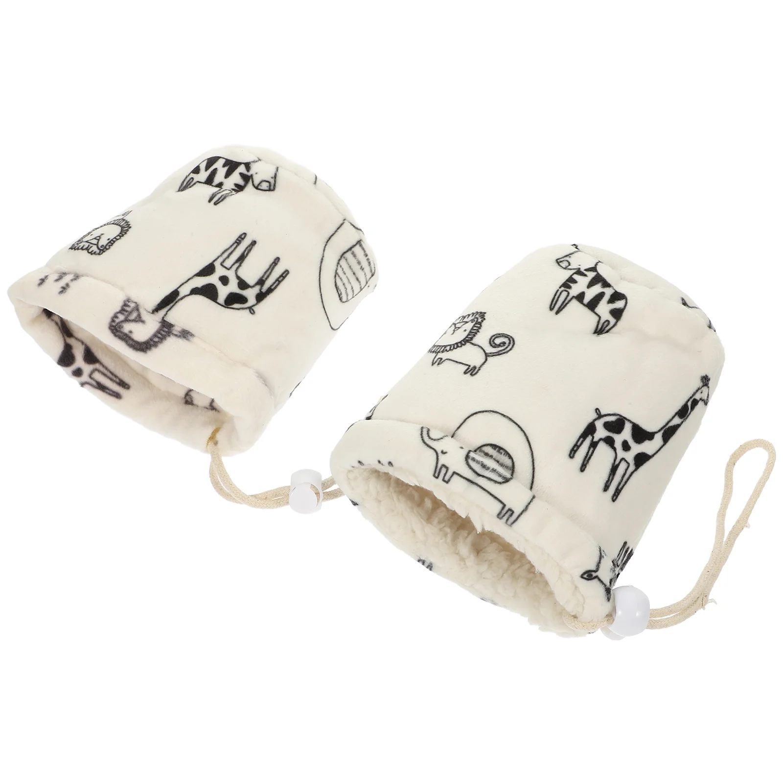 2 Pcs Baby Bottle Anti Drop Cover Decoration Portable Kettle Lovely Sleeve Creative Ornament Sherpa Nursing Case Child