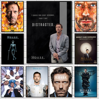 House MD TV Classic Vintage Poster HD art sticky wall waterproof home living room bedroom bar aesthetic decoration