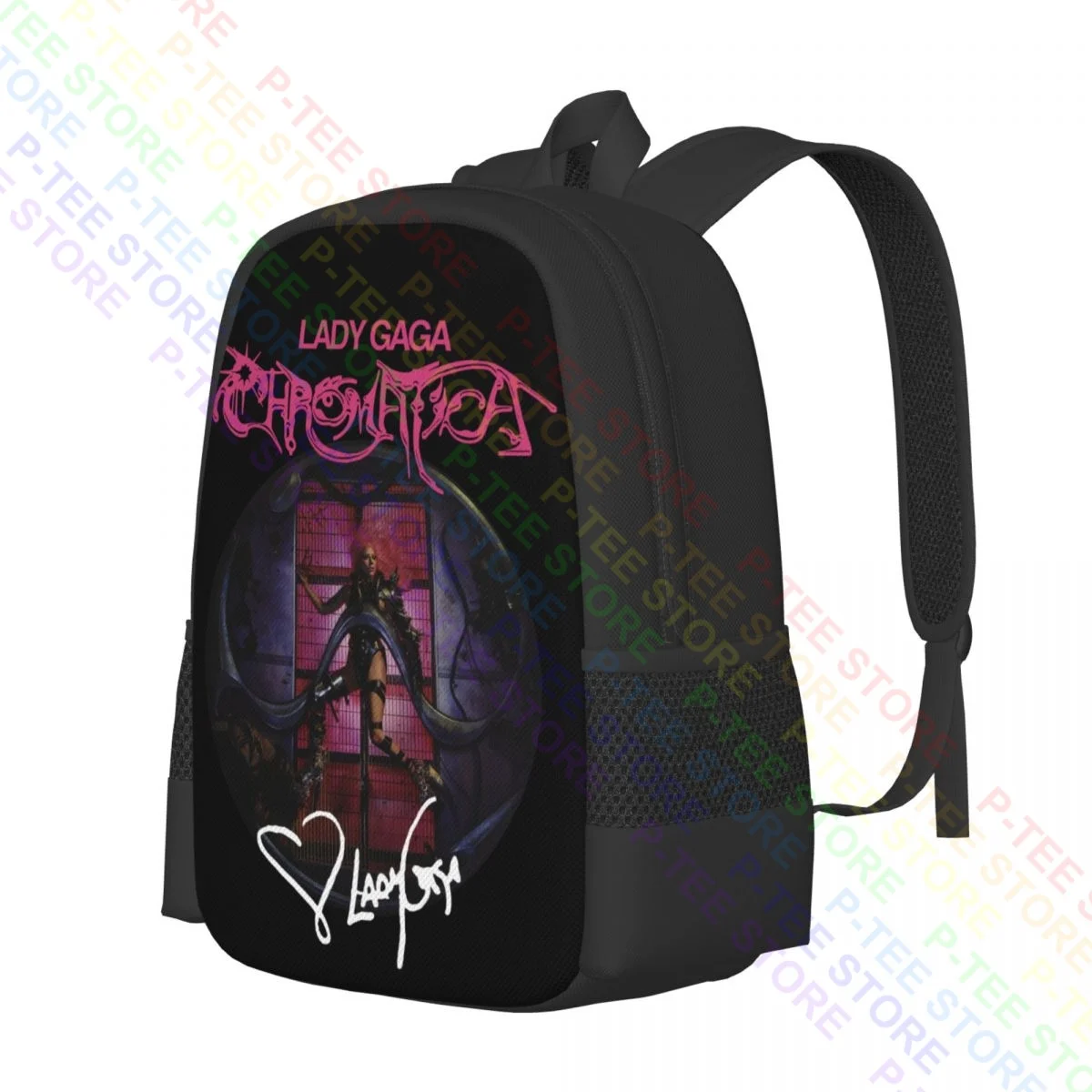 Lady Gaga Chromatica Signature P-1028Backpack Large Capacity Foldable Sports Bag