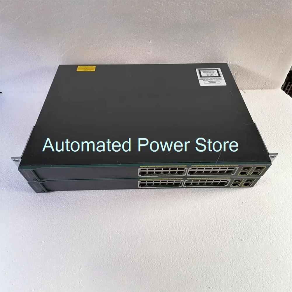1Pcs WS-C2960+24PC-L 24 Port 100Mbps POE Power Management Switch 100% Tested Fast Ship Perfect Work