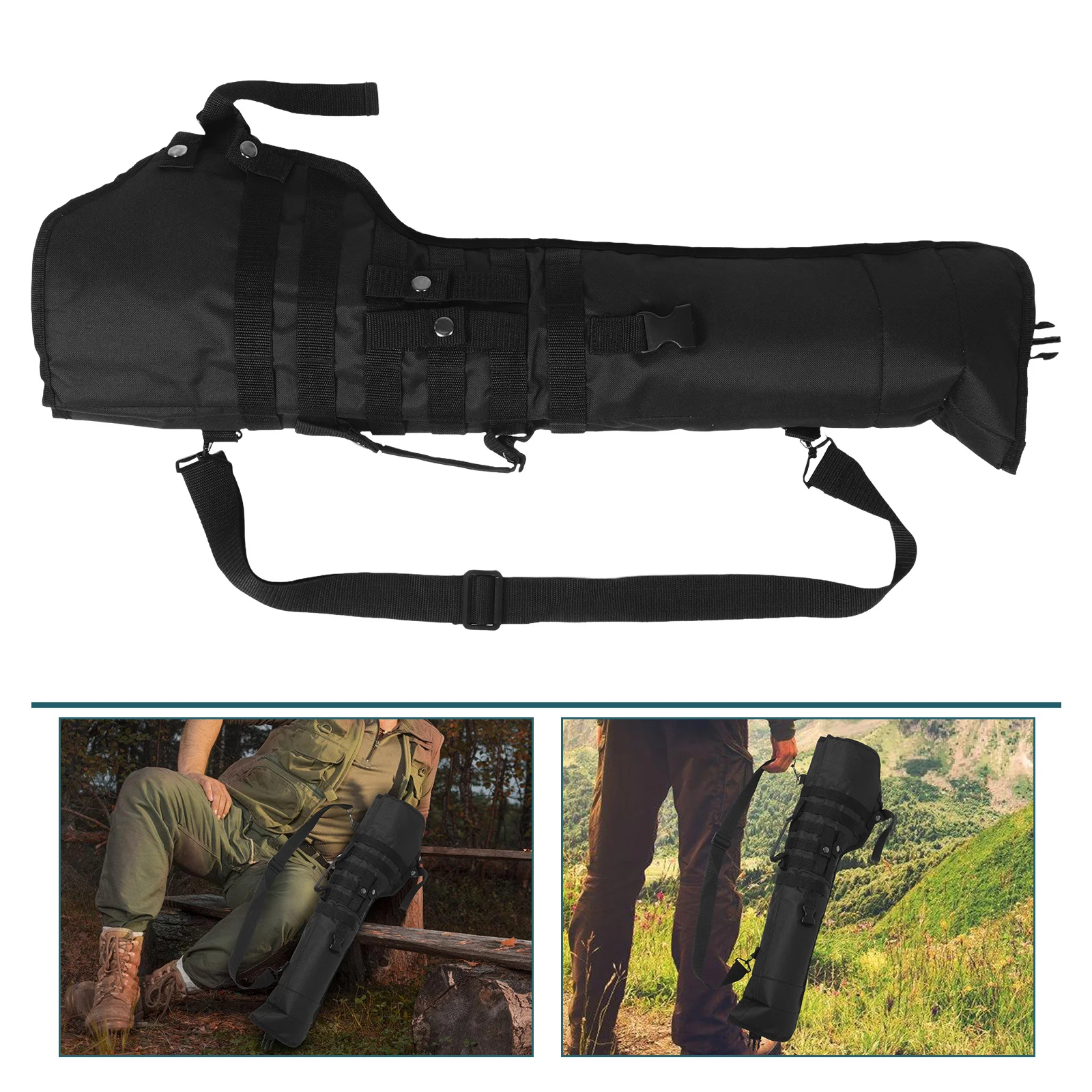 

Tactical Storage Bag Survival Gear Hunting Backpack Black 600d Oxford Cloth with Frame