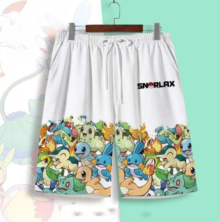 shorts-de-colaboracao-pokemon-para-homens-calcas-de-verao-com-desenhos-animados-e-anime-produtos-pokemon-pikachu-para-meninos-calcas-capri