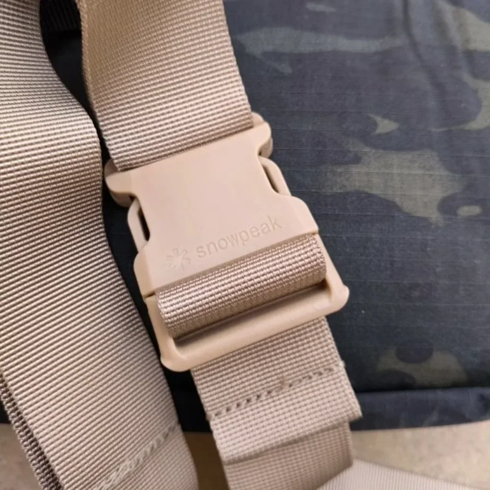 Snow Peak, bolsa de pecho para actividades al aire libre, bolsa de cintura, multifuncional, ligera, resistente al agua, ideal para senderismo y viajes, modelo unisex.