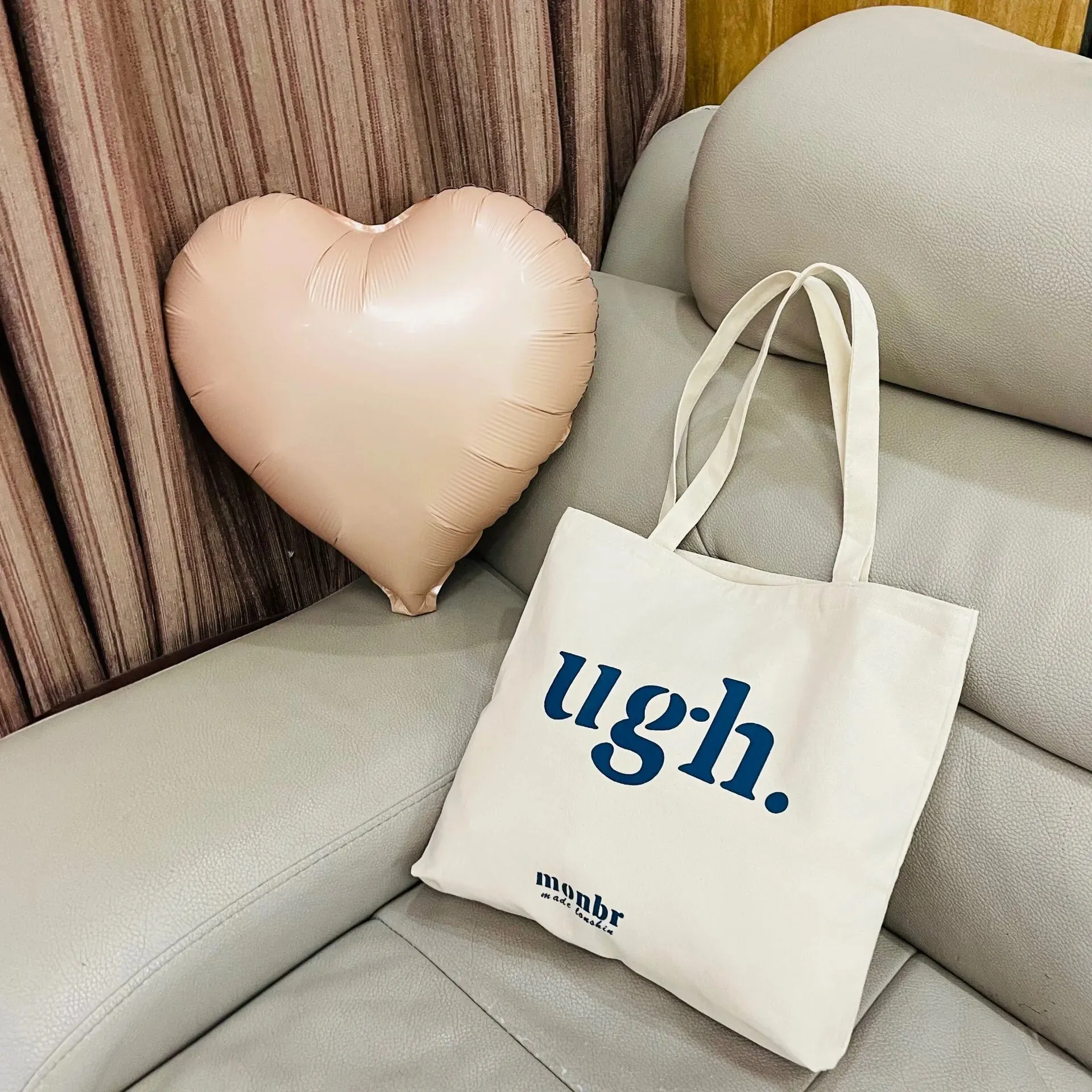 Closeout‌！Korean Ins Wind Simple Casual Canvas Bag Students Classes Large Capacity Letter Shoulder Canvas Bag