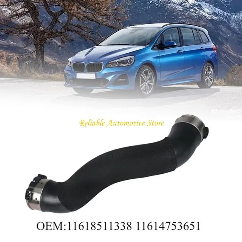 M68B Air Hose for F39 F40 F44 F45 F46 F48 F54 F55 F56 F57 F60 Rubber Pipe with Metal End Fittings for Intercooler Line