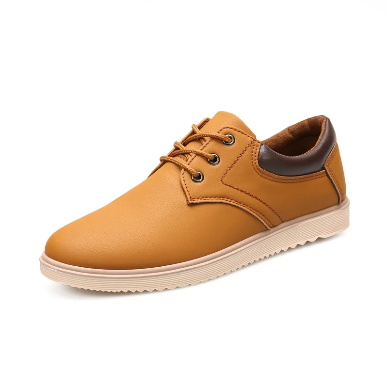 ZAPATOS DE TRABAJO antideslizantes para hombres, zapatos de cuero casuales impermeables, zapatos para jóvenes, zapatos de Chef de moda que combinan con todo, primavera y verano