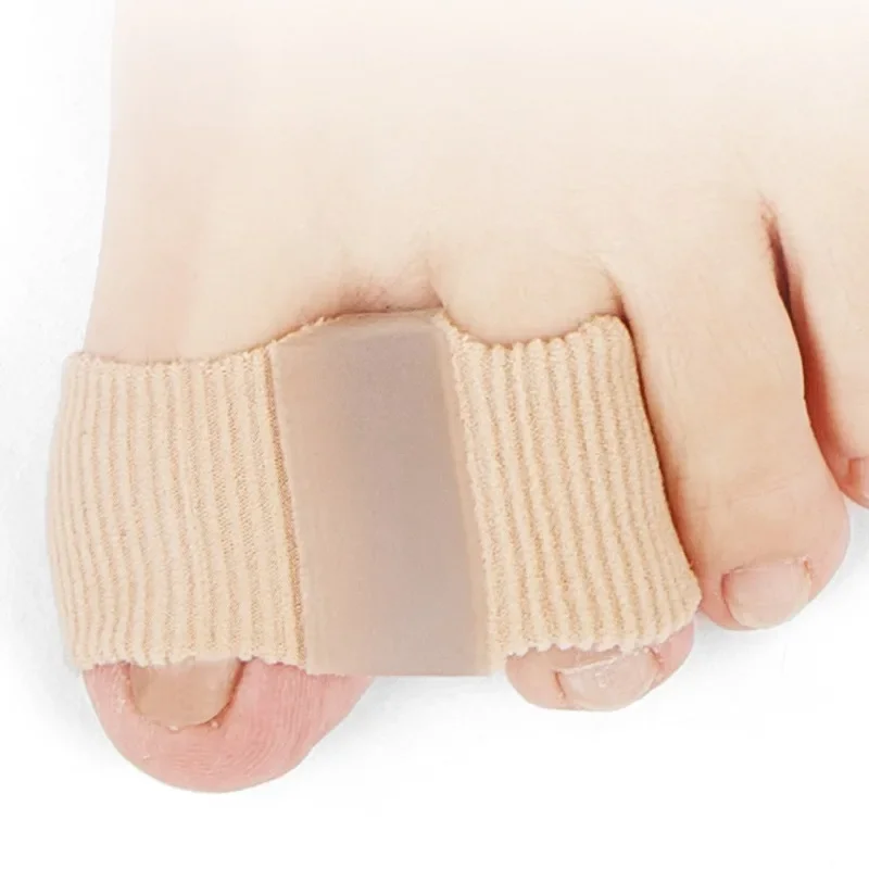 Alisador de silicona para dedos de los pies, Corrector de piel suave, separador de dedos, alivia el dolor de pies, adecuado para juanete Hallux Valgus, 1 par