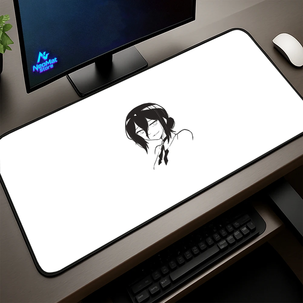 

Chainsaw Man Leger Mouse Pad Reze Goods Long Pad 900x400 Desk Mat Gamer Setup Decor Mousepad White Office Accessories Deskpad