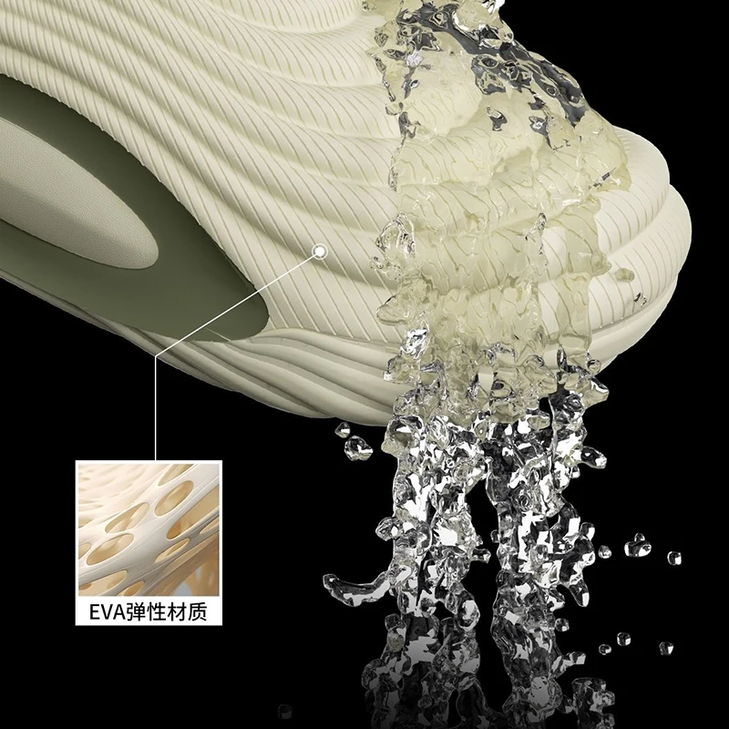 Thick Bottom Waterproof Closed Toe Warm Slippers Men Winter Fleece-lined Indoor Non Slip Shoes Women Plus Size Soft Plush Slides view 3
