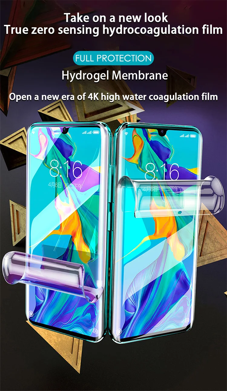 4 Stück HD Hydrogel-Folie für Huawei P60 P30 P70 P40 P50 Pro P20 Lite Vollständige Displayschutzfolie Mate 60 50 40 30 20 Pro Nicht Glas – Detail 2