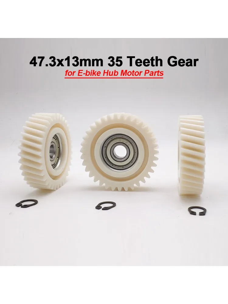 AliExpress NONE 47.3x13mm 35T Oblique Planetary Helical Gear with 608z Bearing for E-bike Hub Motor Electric Bicycle Accessories