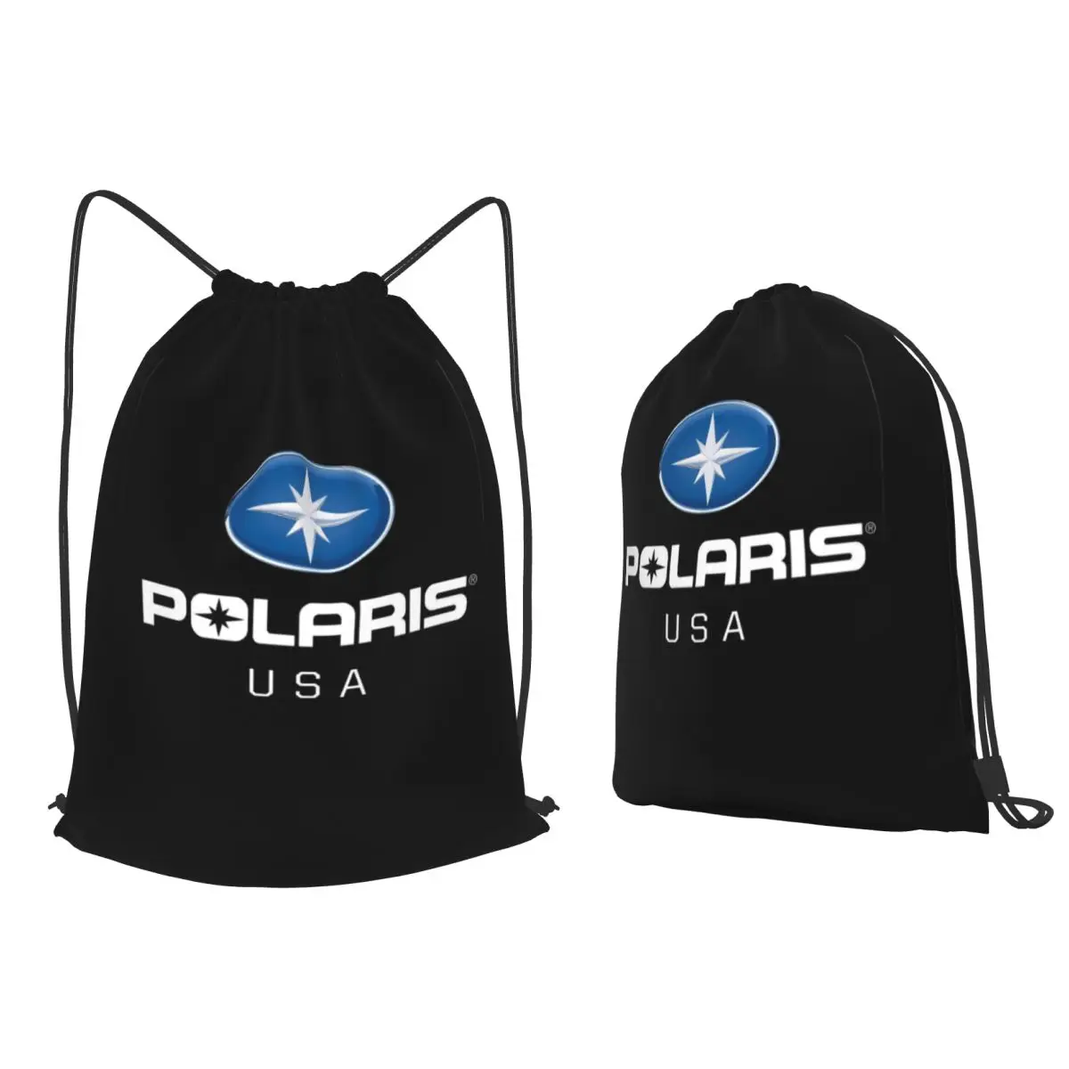 Polaris Logo Backpacks Fashion Drawstring Bags Sundries Bag Book Bags for Man Woman School