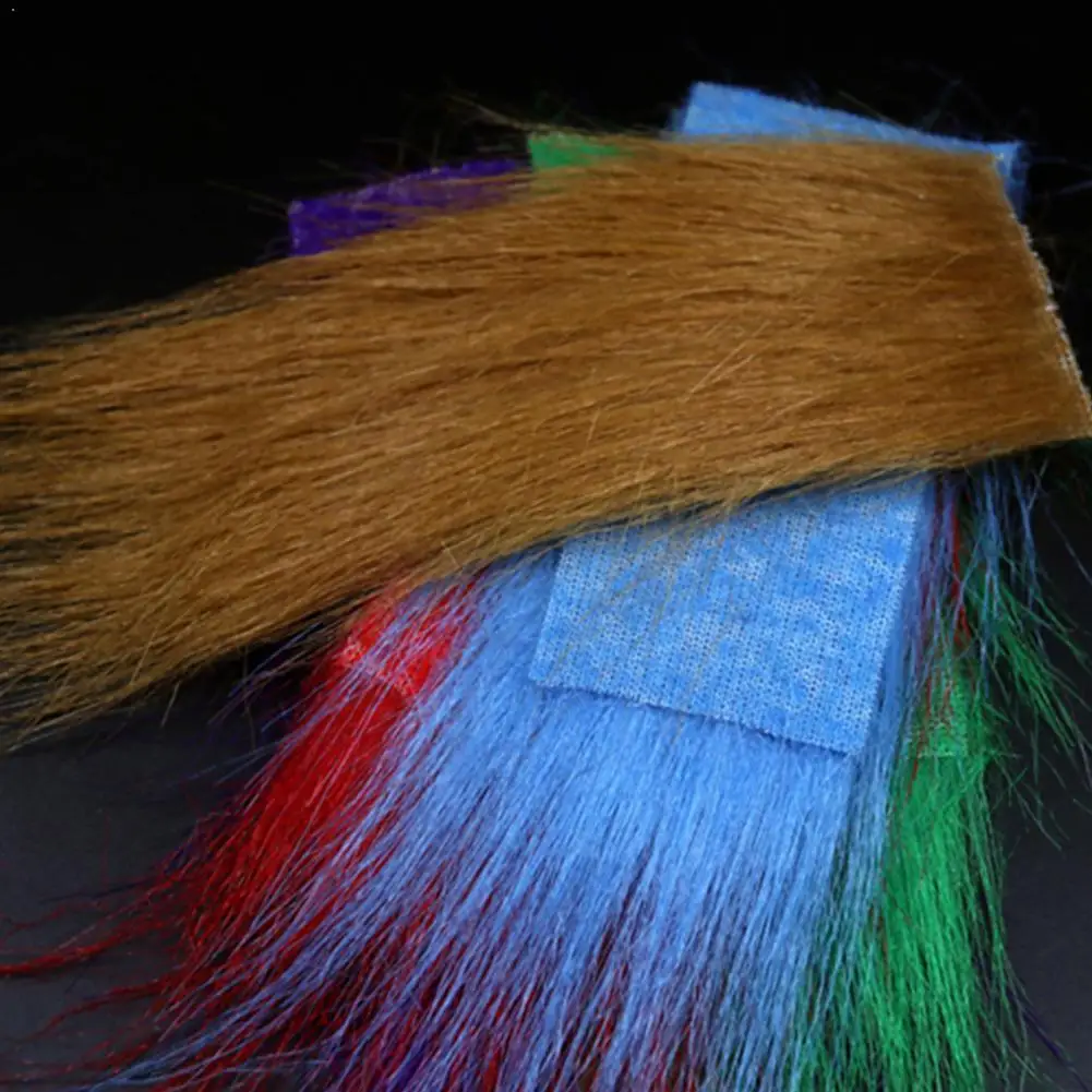 

Longest Haired Artificial Fur Fluffy Synthetics Fibers Fly Supply Tying binding material Fishing Accessories Material hook K0L5