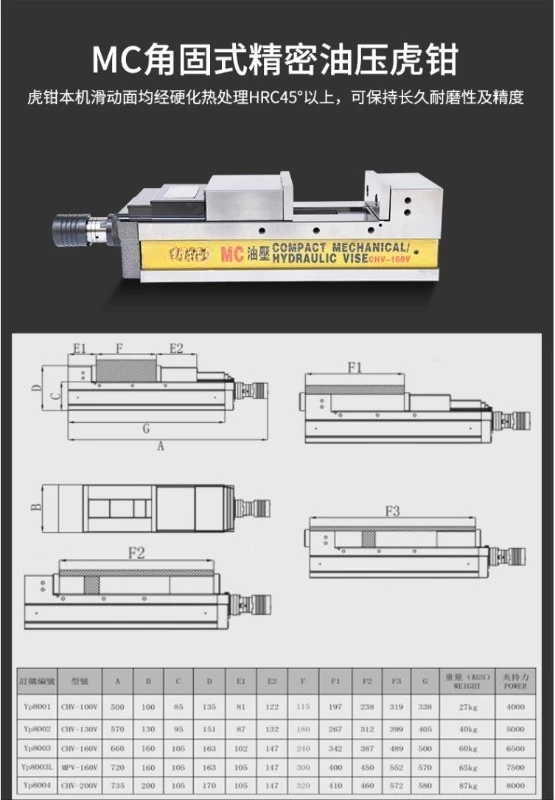 مركز التصنيع بمشبك النمر المعزز MC باستخدام الحاسب الآلي الدقة الهيدروليكية النمر المشبك CHV-160V #4