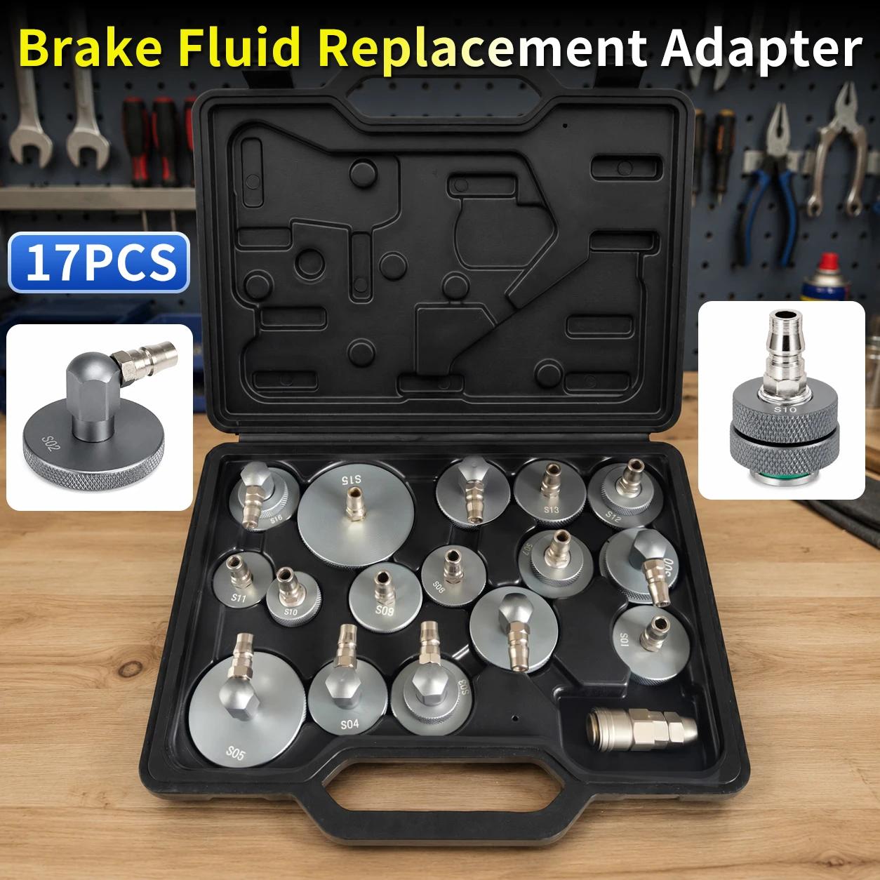high-quality-17-piece-brake-fluid-bleeder-adapter-kit-master-cylinder-bleeding-tool-set-for-brake-system-flush-and-refill