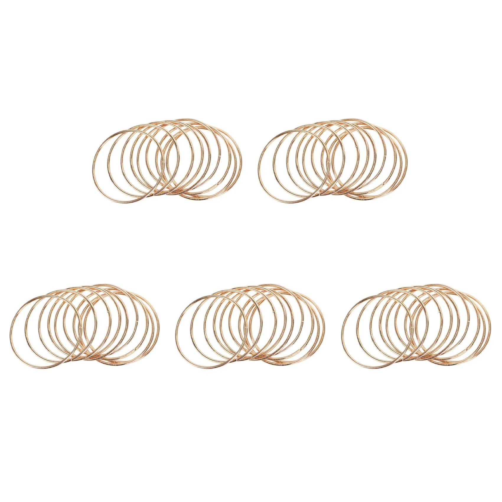 NOCM 50 Pack 3 Inch Gold Dream Catcher Metal Rings Hoops Macrame Ring for Dreamcatchers and Crafts