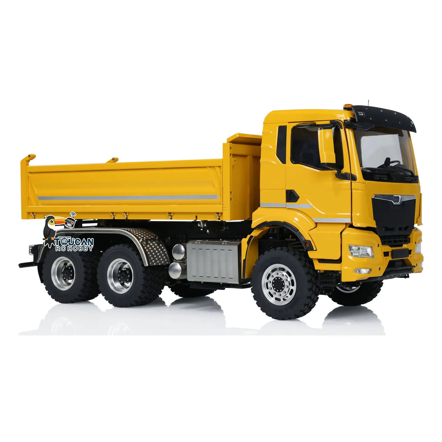 

RTR LESU RC Hydraulic Dump Truck 6x6 Metal Chassis 1/14 Scale Radio Control 3-way 3-speed Tipper Car Model Light Sound System