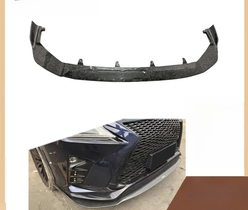 Carbon Fiber Front Lip Spoiler for Lexus RX300 RX450h, Forged Texture, Car Body Kit, Aerodynamic Design, Easy Installation