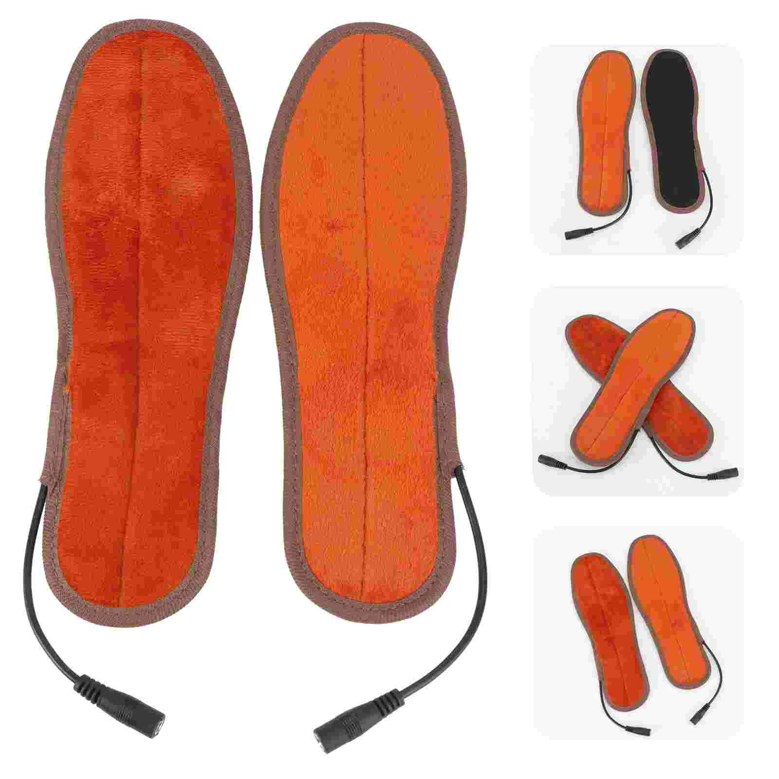 

Insole Winter Heated Insoles Men and Women Mens Thermal Socks Fiber Shoes Heater