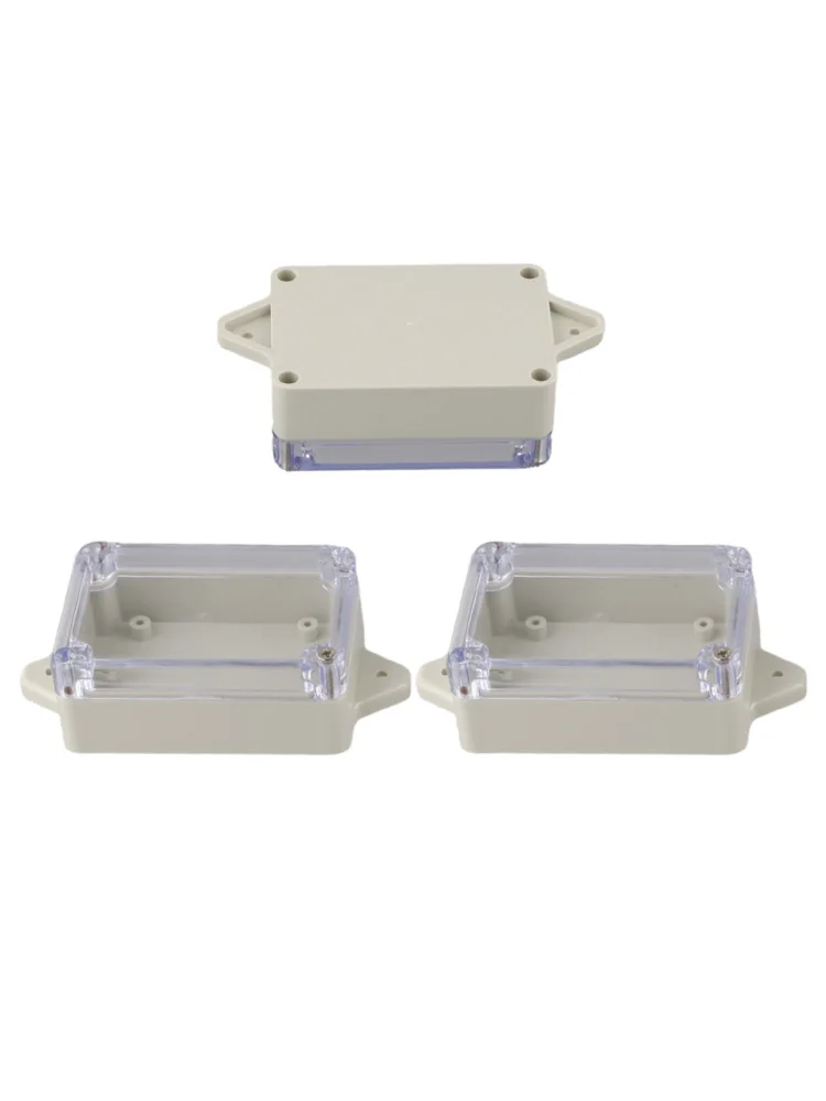 83mmx58mmx33mm ABS Junction Box Clear Cover Junction No Drilling Required Transparent Cover Versatile Electrical Use