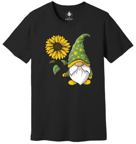 Cute Gnome Shirt, Daisy Graphic Tees, Floral Shirts for Women, Spring T-Shirt