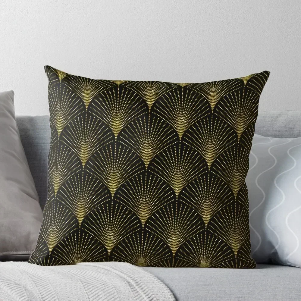 

Black and gold art-deco geometric pattern Throw Pillow Sofa Covers For Living Room Pillowcases Bed Cushions pillow