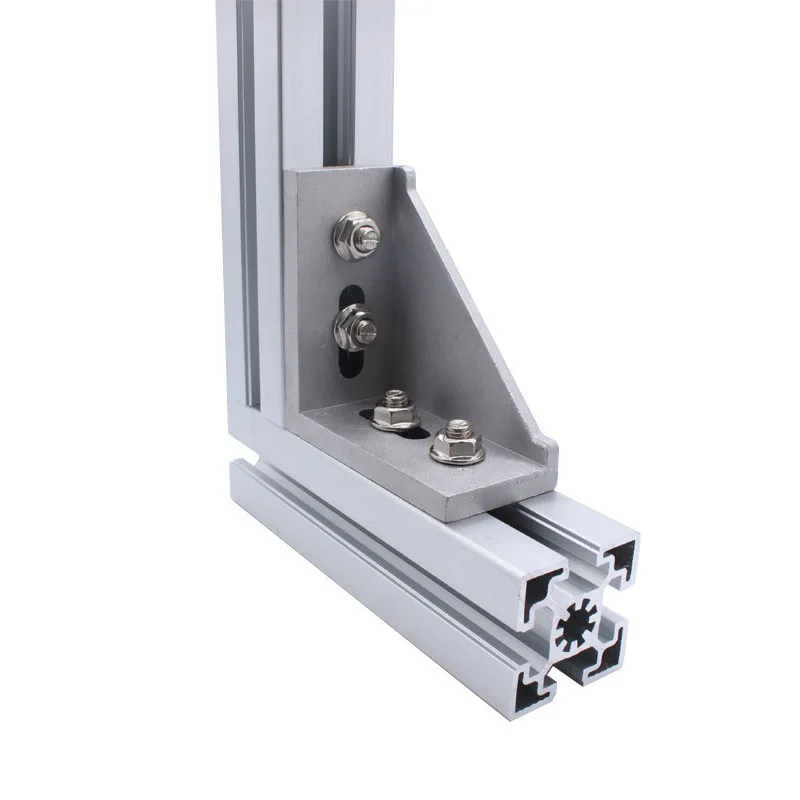 2040 corner fitting angle aluminum 20x40 L connector bracket fastener match use 2040 industrial aluminum profile 2020 2028