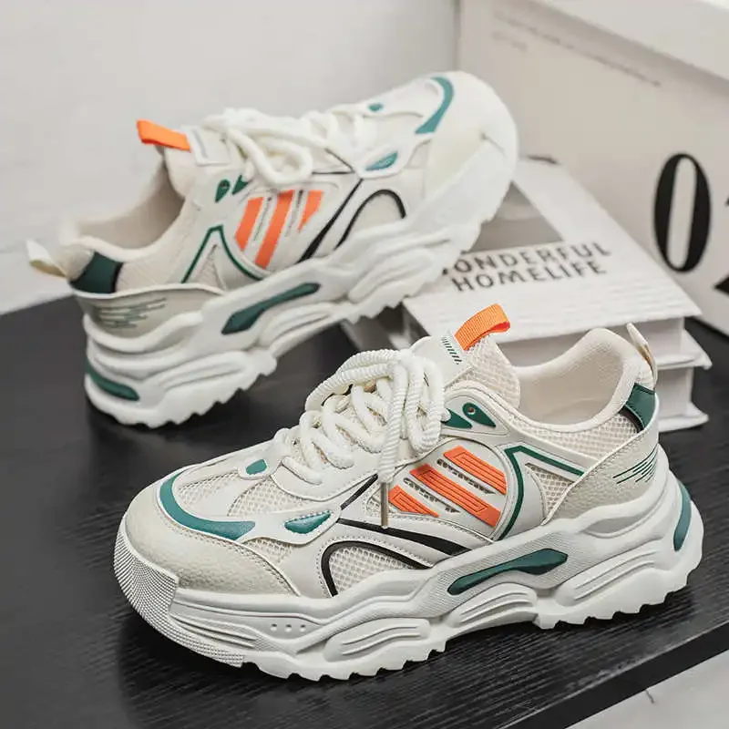 

Non-slip Sole Playform Men's Demi-season Sneakers Golf Colorful Men's Shoes Purple Boot Sport Tenys New Collection Training