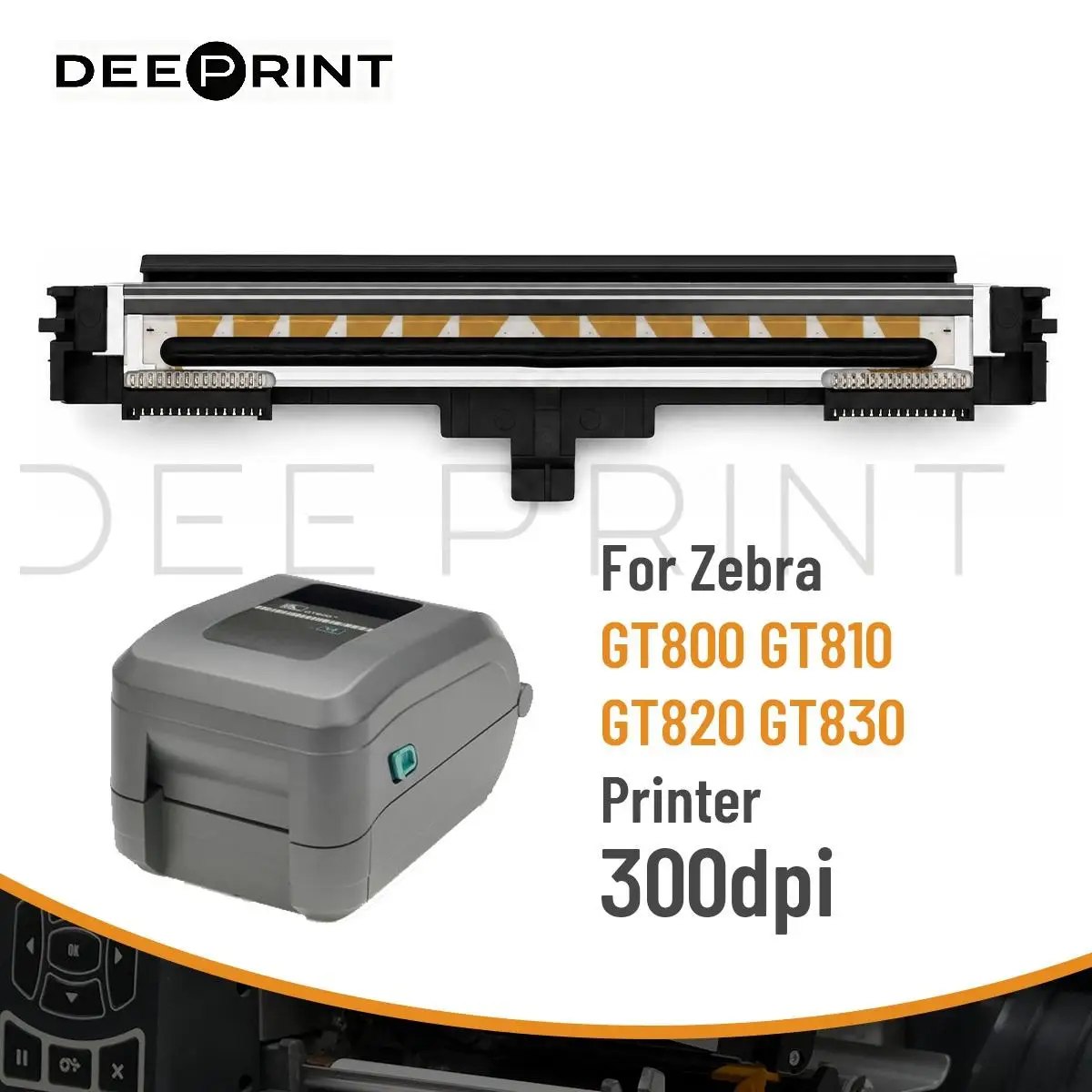 P1073117-007 300DPI Thermal Printhead for Zebra GT800 GT810 GT820 GT830 Barcode Label Printers Print Head | 3-month warranty