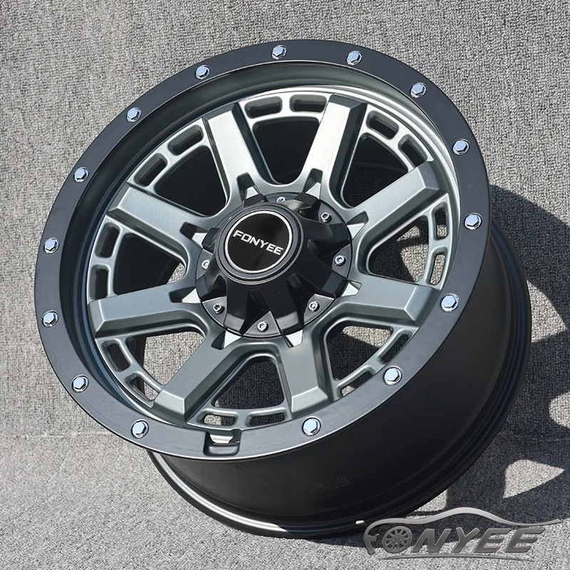18-Inch Suitable Tank 500 Prado Formula Leopard Haval H9 Car Wheel Hub Modified Off-Road Steel Rim Wind Wing