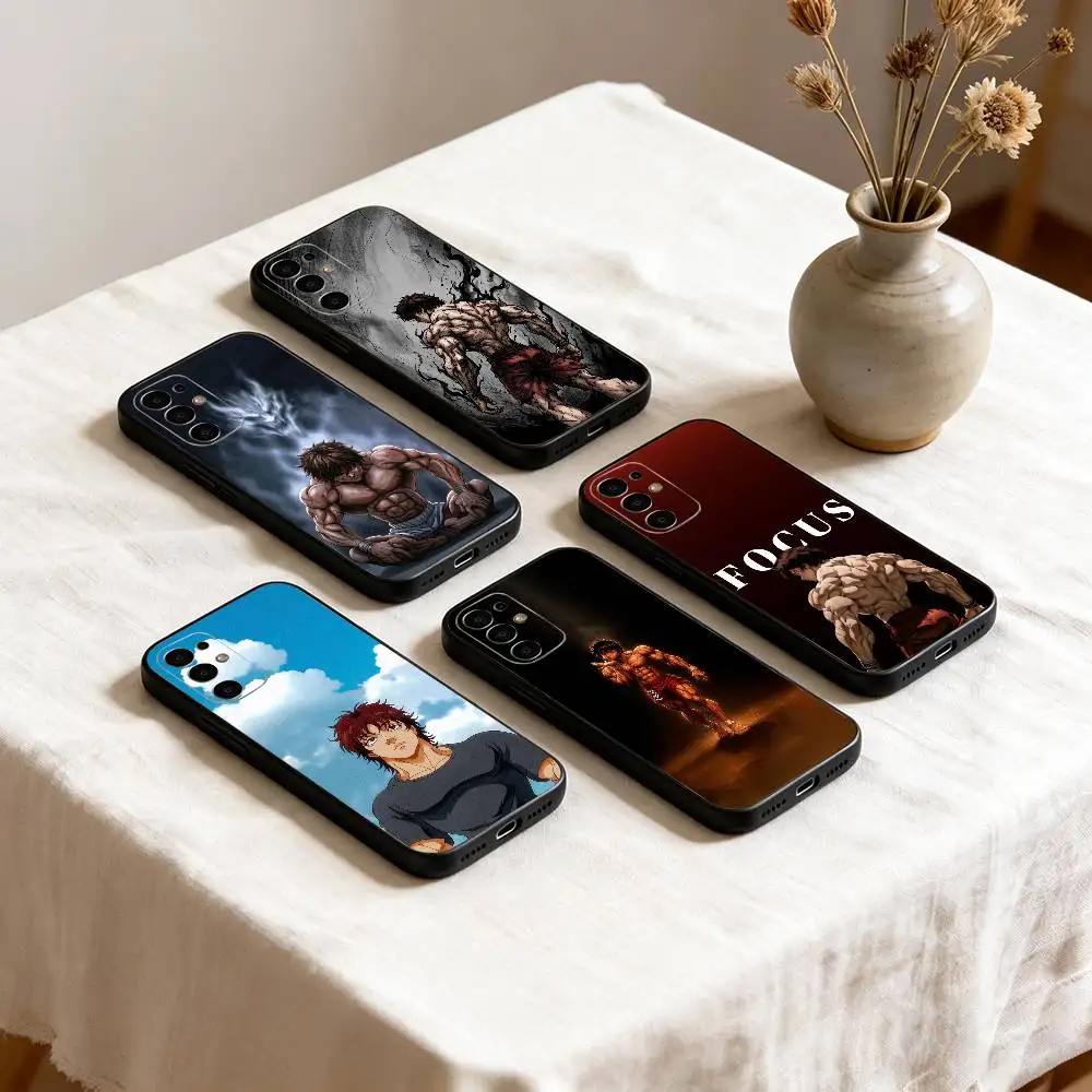 Hanma Baki Anime  Phone Case Black Silicone Soft For Samsung S25,S24,S21,S22,S23,S30,Ultra,S20,Plus,Fe,Lite