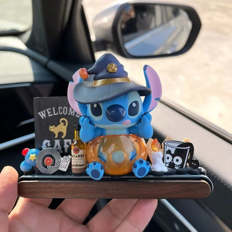 

15cm Stitch DIY Car Ornaments Car Accessories Interior Decorations Desktop Character Creative Desktop Gift Collection Model