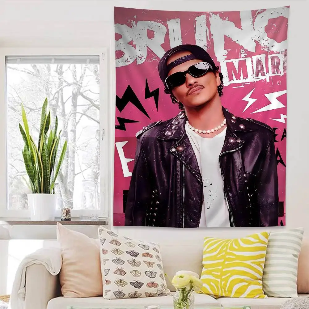 B-bruno Mars Singer Bedruckter großer Wandteppich zum Aufhängen, Tarot, Hippie-Wandteppiche, Wohnheim, Kunst, Heimdekoration