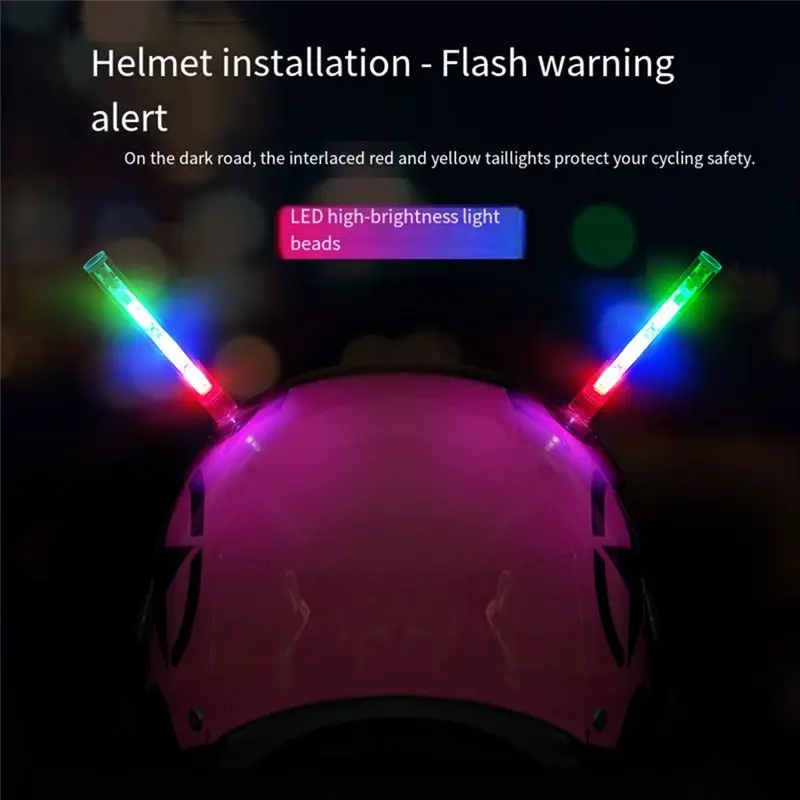 ABDE-LED Warning Light Solar Wireless Warning Light Waterproof Car Solar Warning Light