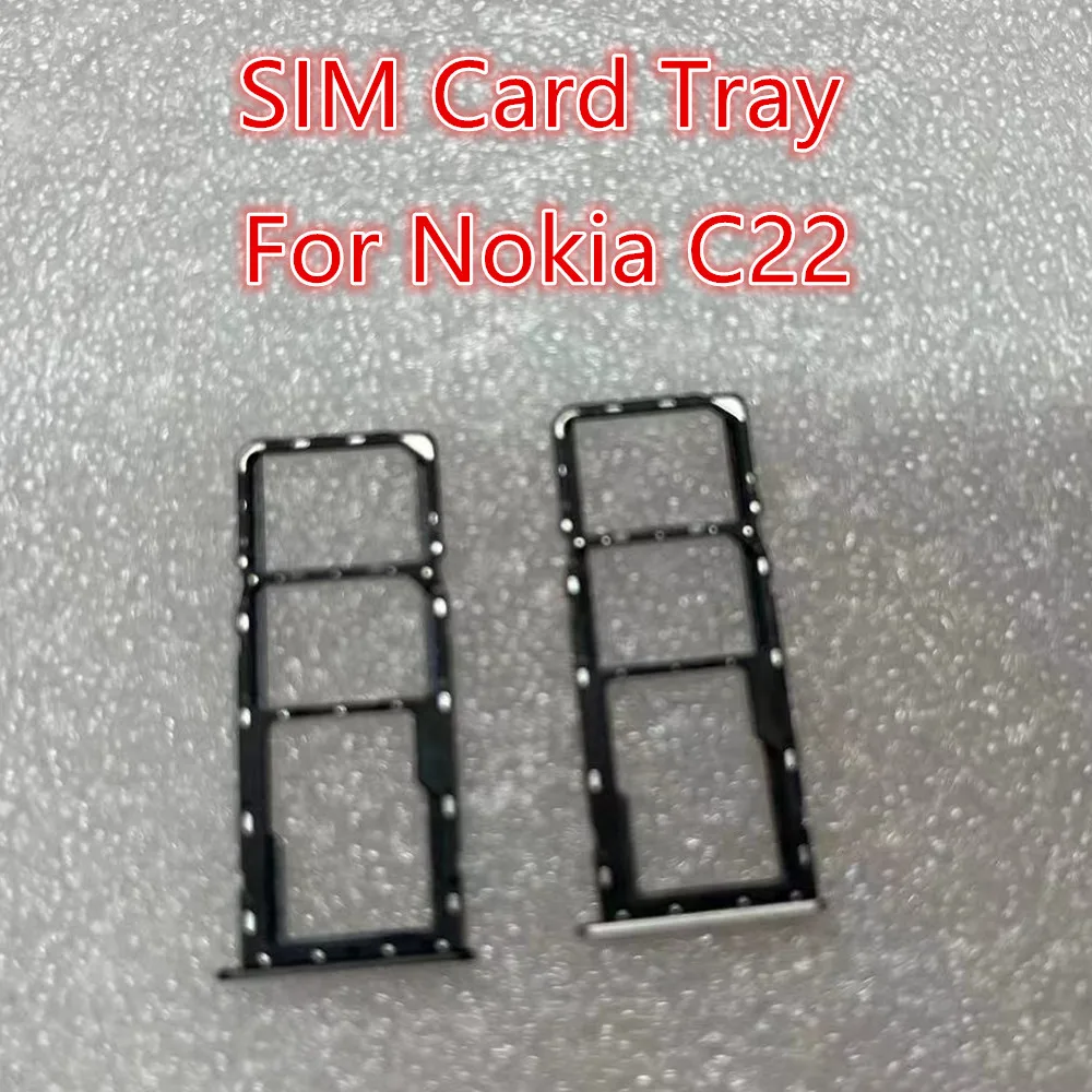 C 22 Simkaart Sleuven Voor Nokia C22 Lade Adapters Socket Houder Lade Vervangen Behuizing Reparatie Onderdelen