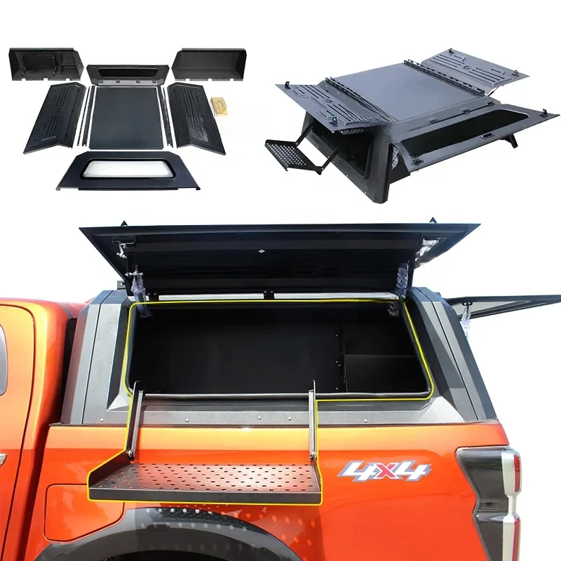 

Offroad Accessories Pick Up Canopy Steel Hardtop Sliding Windows Canopy For Bt50