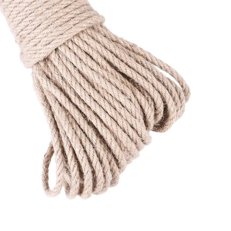 10Meters Pet Cat Scratching Twine Rolls Hemp Twisted Cord Macrame Paw Claw Furniture Protector Natural Jute Scratch Guards Rope