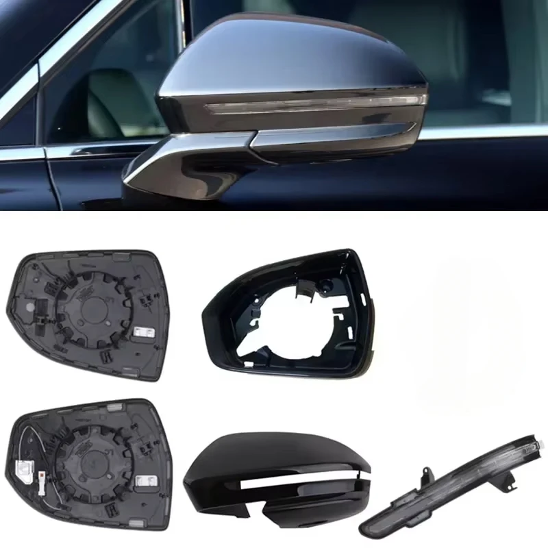 Rearview Mirror Turn Signal Light Floor Lamp Side Lens Frame Cover For Lincoln MKC 2014-2019 MKX 2014-2018 Nautilus18-20