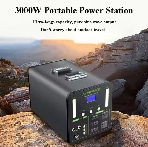 AC Power Battery Portable Solar Generator 3000w 3500wh Battery Powered Generators Portable Solar Power Generator Station 220v