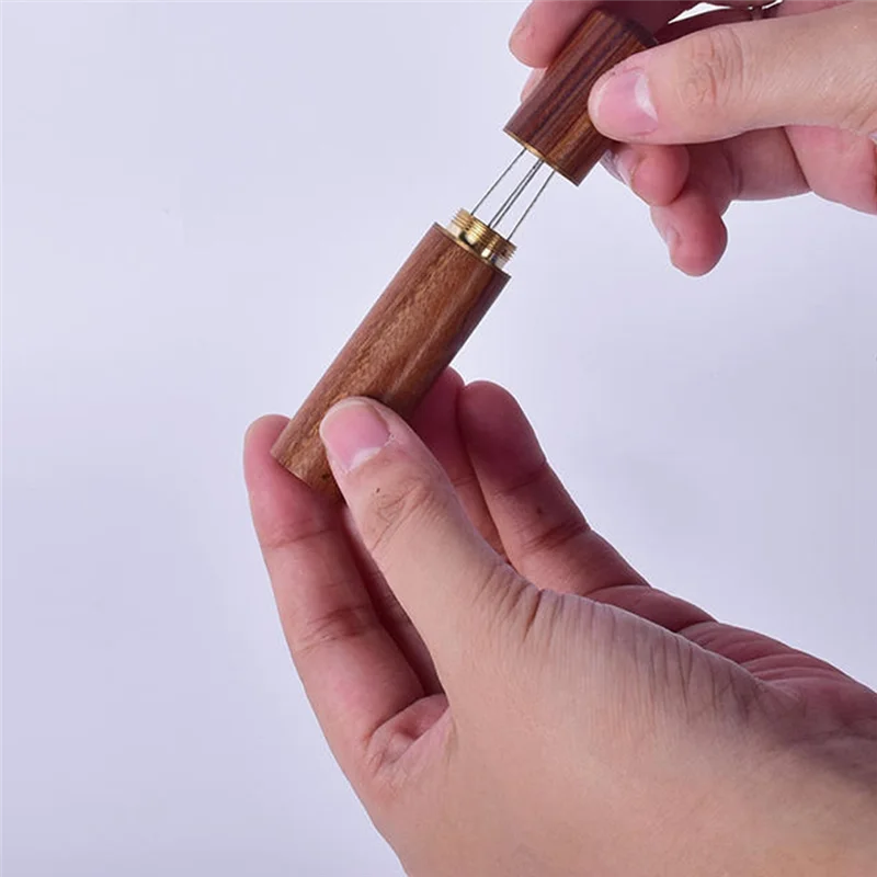 Темпер для кофе, иглы из нержавеющей стали, деревянная ручка, мешалка для порошка эспрессо, распределитель, инструменты для выравнивания, кухонные аксессуары # A66K