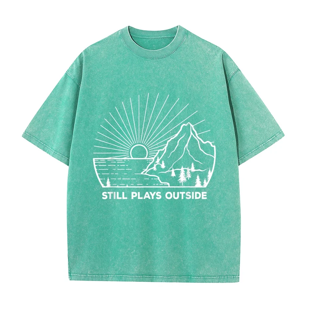Still Plays Outside Outdoors Lover Nature funny Hikers T-Shirt 2000s Clothes Y2k Топики Men For Gift Humor Shirt Quote Tee