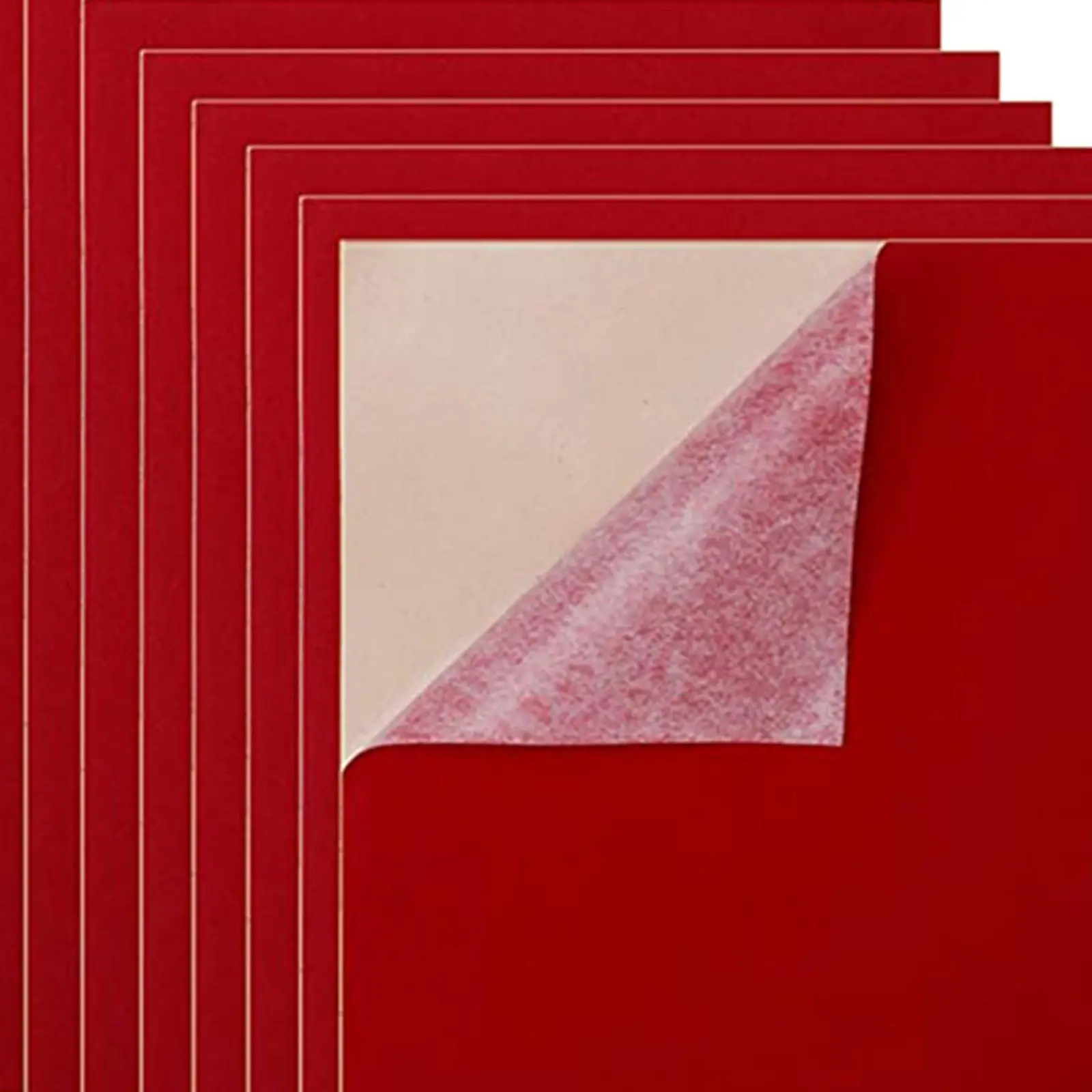 Adhesive Velvet Fabric for Jewelry Drawer Lining Box Decoration Soft Fluff Sheets 10 Pack