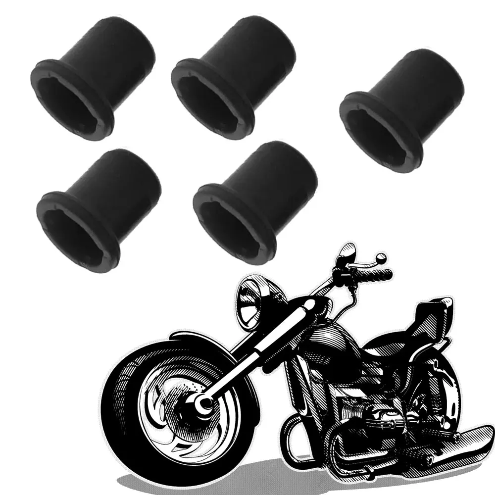 Black Motorcycle Scooter Brake Upper Pump Piston Dust Cover Rubber Disc Brake Pump Cover Waterproof Motorcycle Accessories