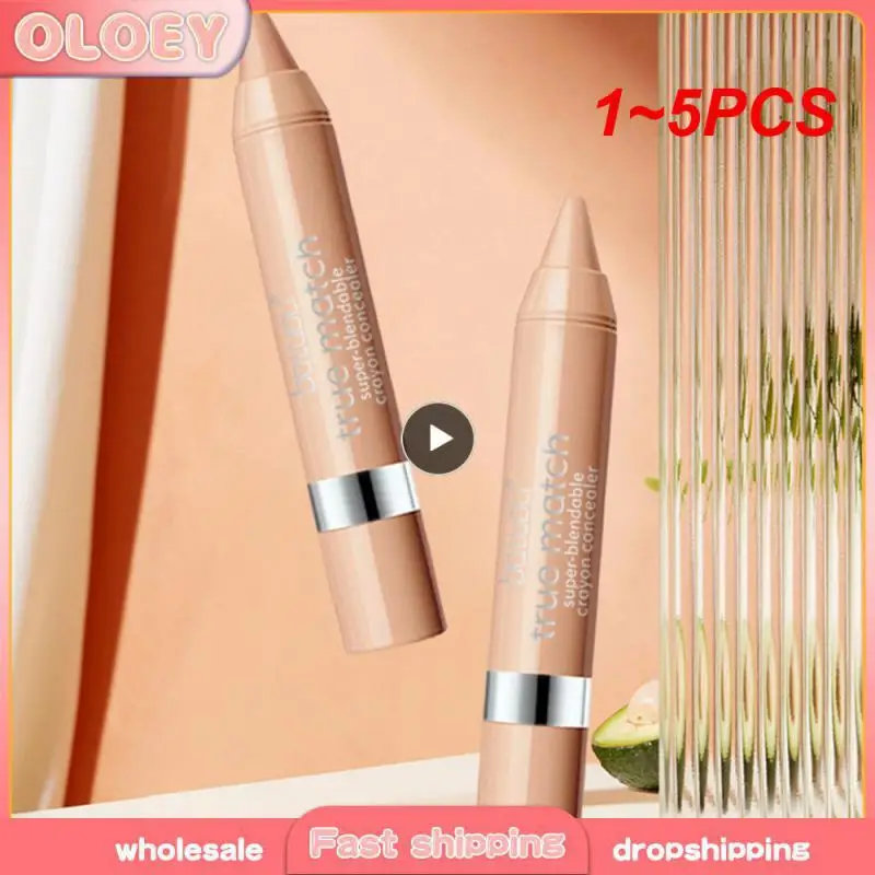 1 ~ 5 Stück dunkle Kreise decken Unvollkommenheiten natürliches Finish Concealer Stift wasserdicht leichte Augenbrauen Make-up Tutorial