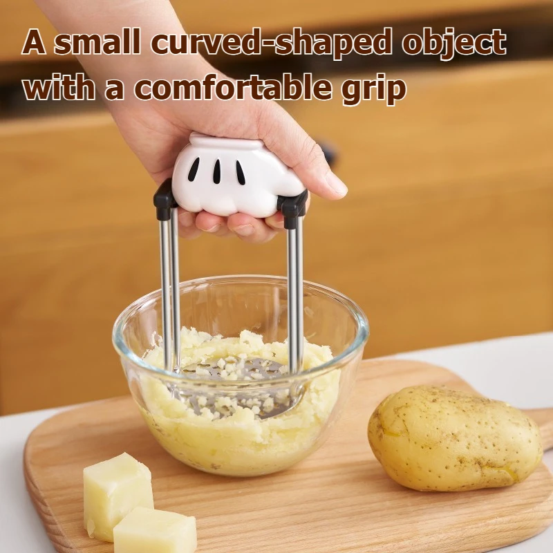 Small Handheld 304 Pressing Blender - Food-grade Potato Food for Infants Egg Pumpkin - Kitchen Manual Mashing Blender