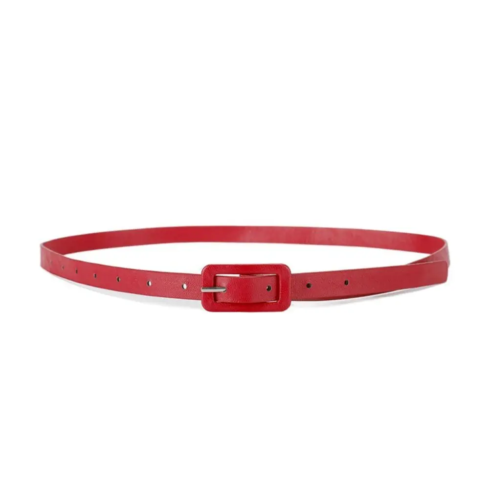 Ceinture en cuir de style coréen avec structure en métal, ceinture latérale mince, décor de surintendant ser, décor de jeans, ceinture de document Candy, fête