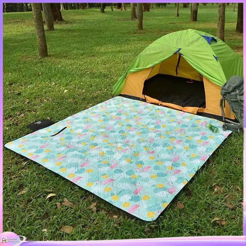 Ultrasonic Waterproof Picnic Mat Moisture Proof Beach Blanket Outdoor Camping Hiking Ground Sheet Sand Free Portable Floor