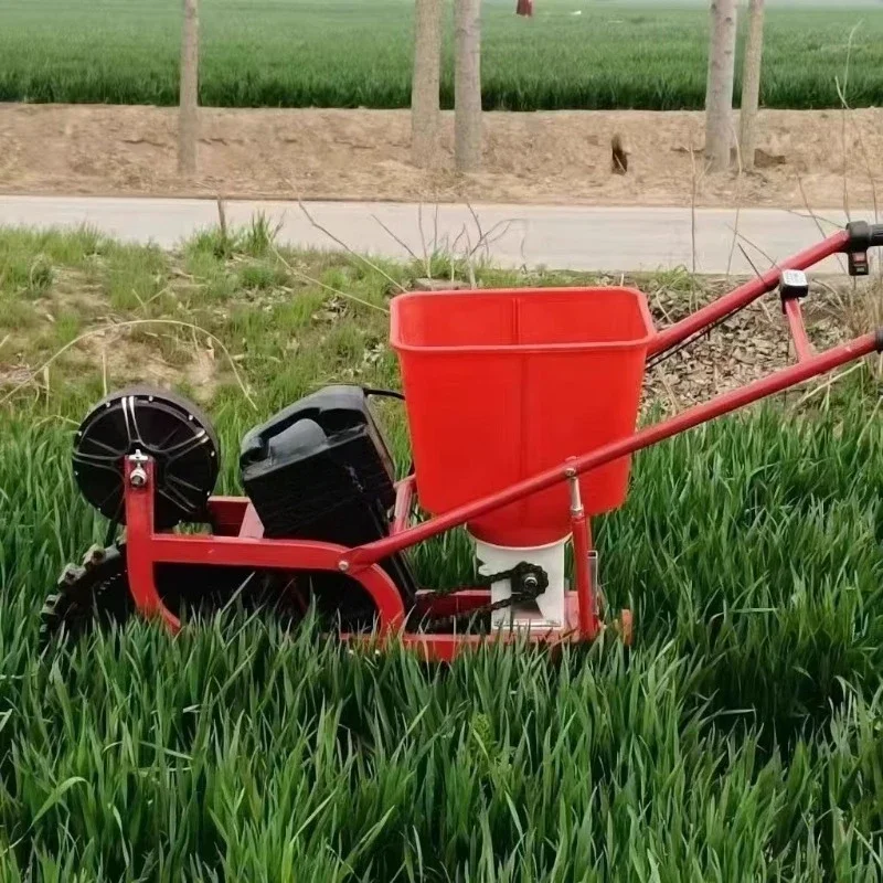 Electric planter, fertilizer applicator, weeding and planting, hand-pushed top dressing truck