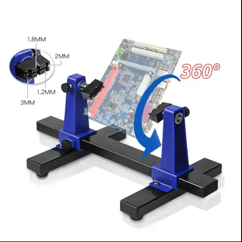 0-200mm Adjustable PCB Holder 360 ° Rotation Printed Circuit Board Jig Soldering Assembly Stand Clamp Repair Tools