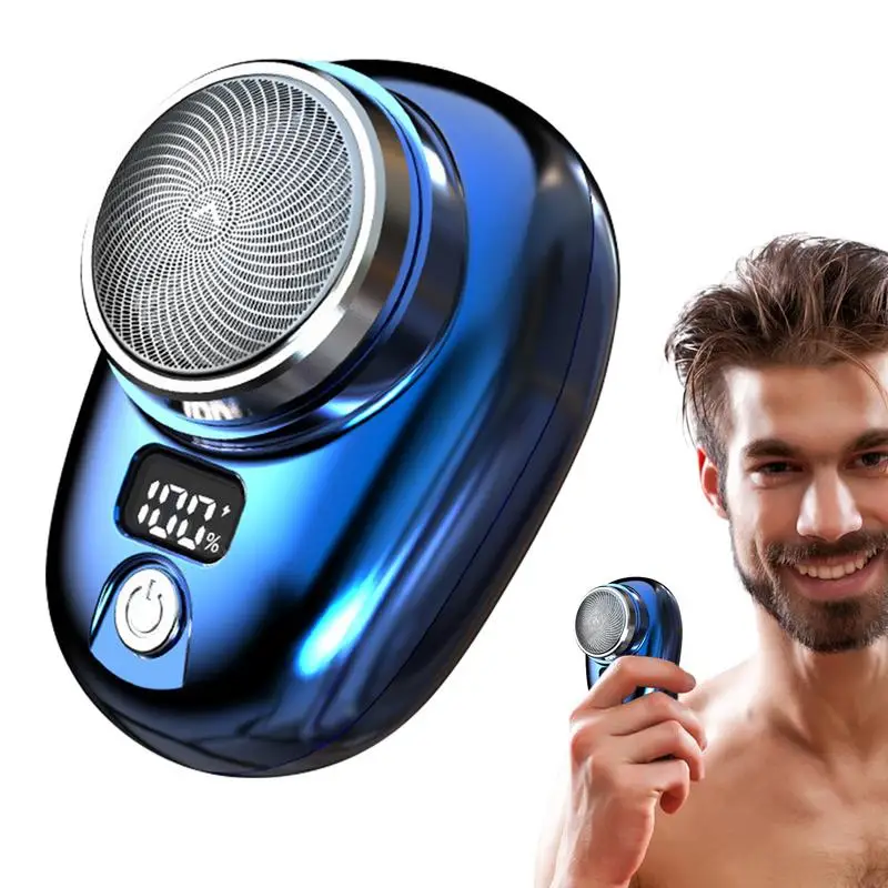 

NEW Portable Electric Shaver Pocket Electric Razor For Men Mini Beard Shaver LCD Power Display Rechargeable Wet Dry Use Razor